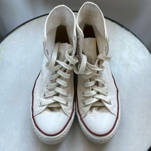 White high top converse size W9/M7
